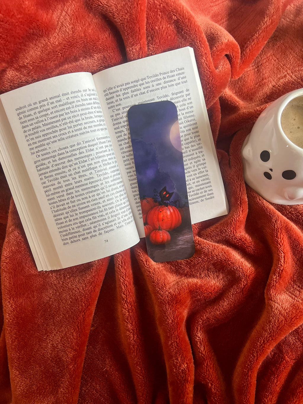 Marque-page Spooky citrouilles