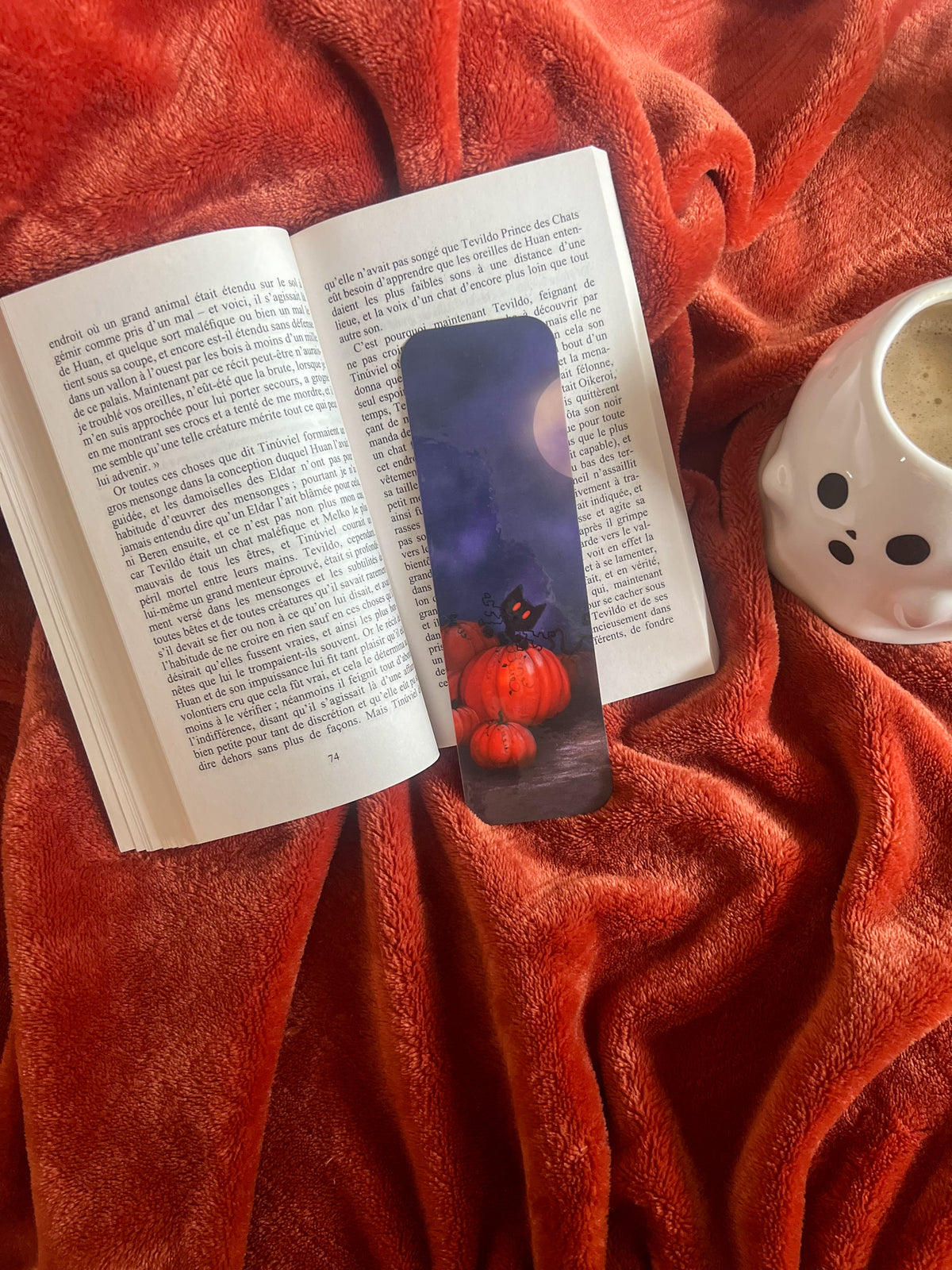 Marque-page Spooky citrouilles